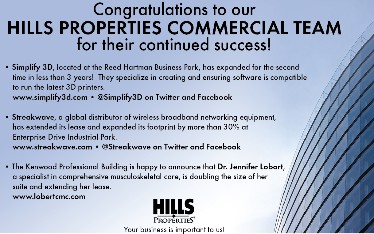 Hills Commercial's Latest Success Hills Commercial
